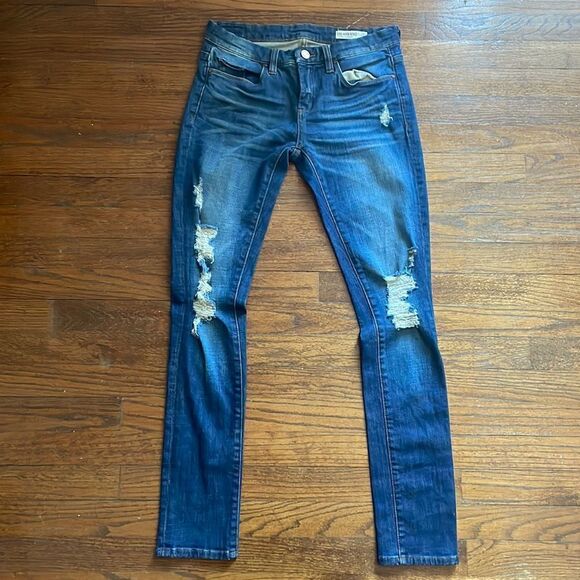 Blank NYC Distressed Skinny Classique Jeans - Picture 1 of 9